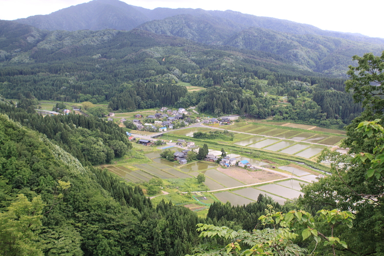 新潟県関川村（林道からの写真）